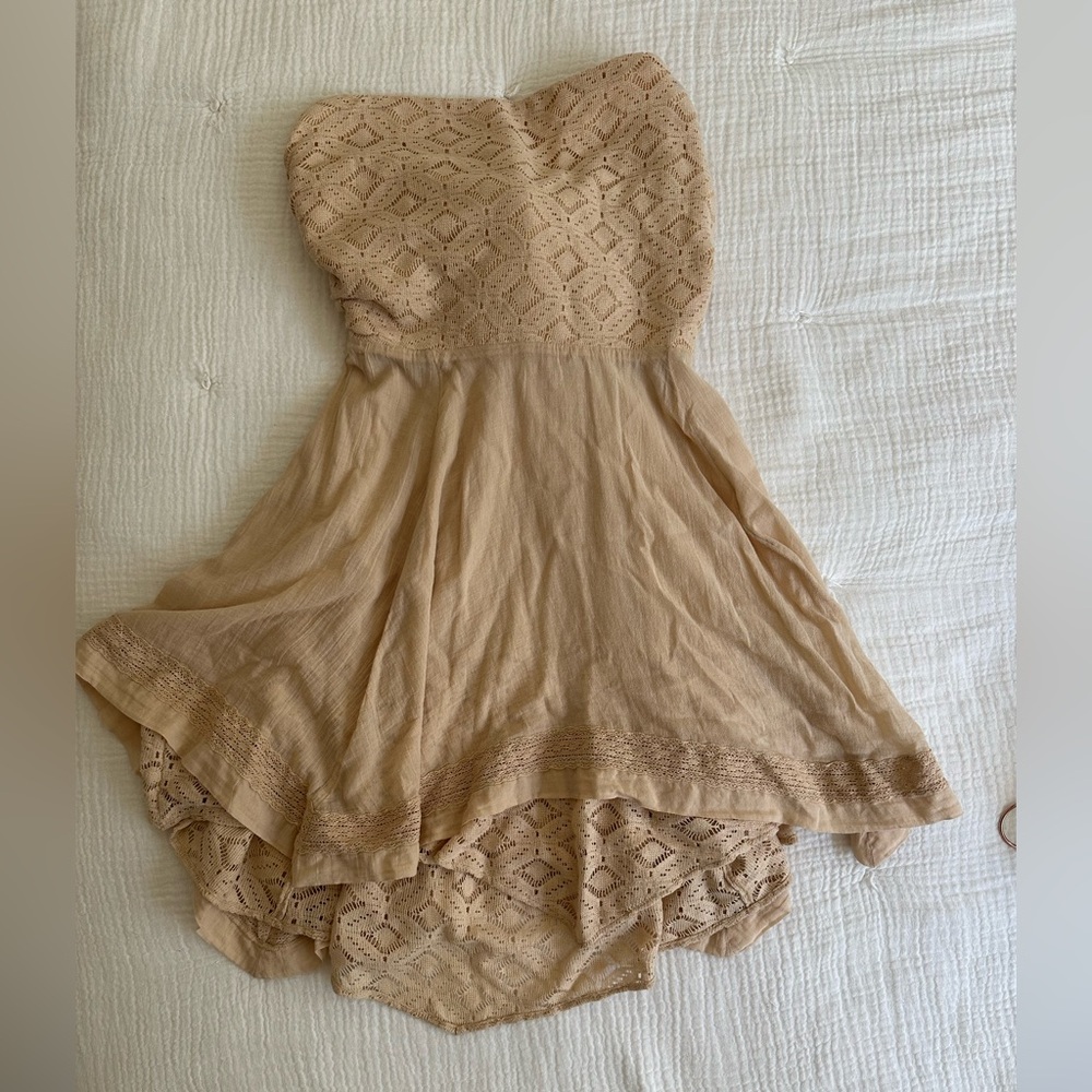 Free People Cream Textured Fabric